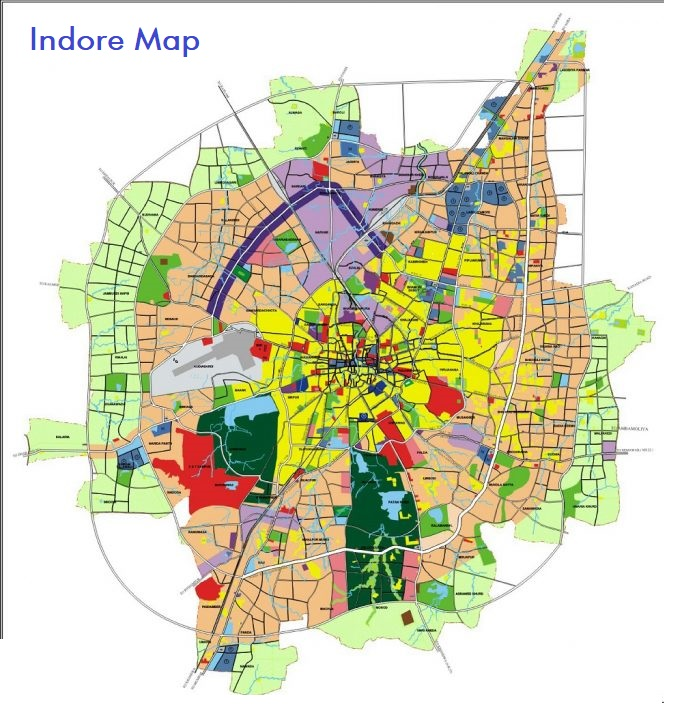 Mahu Naka Indore Map Map Of Indore | Indore City - Divisions | Find Easy