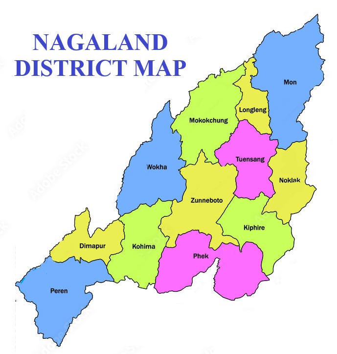 Nagaland District Map