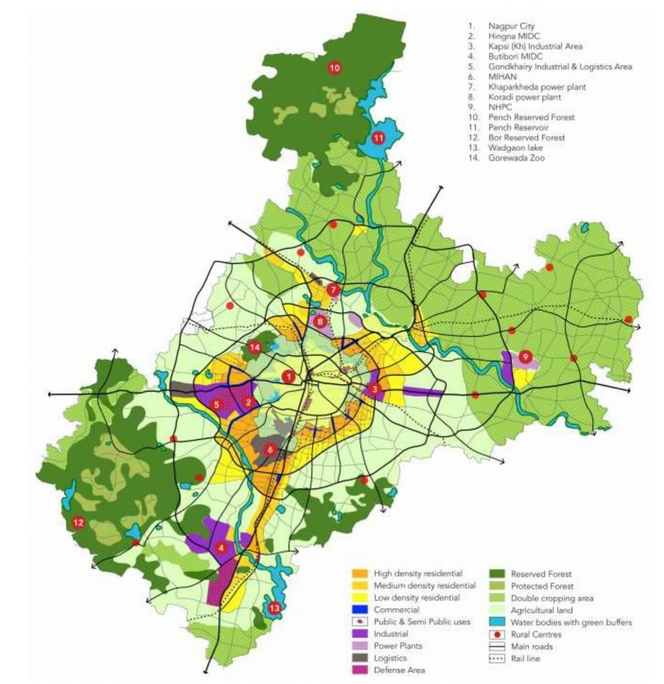 Map of Nagpur City Nagpur City Divisions Find Easy