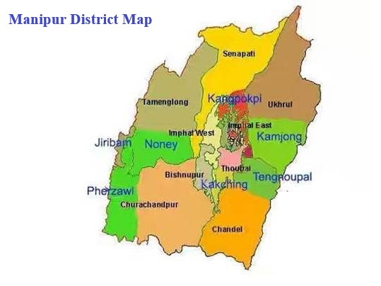 Manipur District Map